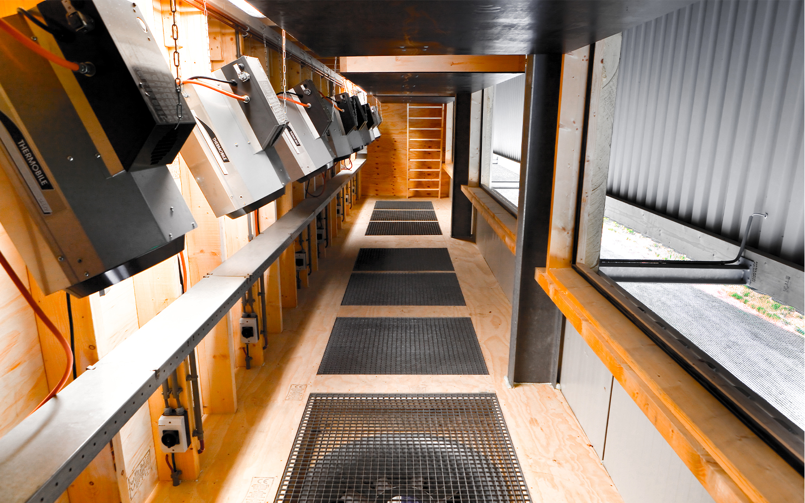 Vertical GA heaters for cropdrying.